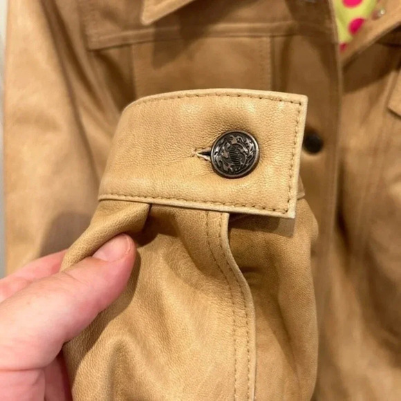 Bolsa Leather‎ Jacket Tan Nude Beige size Medium - Picture 10 of 11
